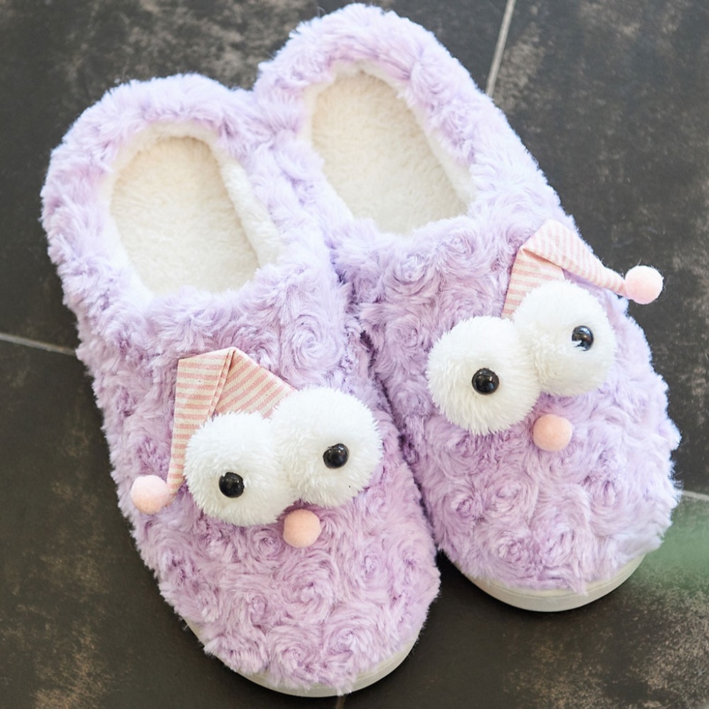 DUDU Town Purple Sleeping Cap Fuzzy Slipper